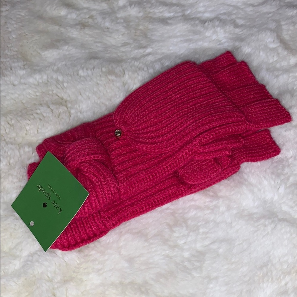 Kate Spade Bow Pop top gloves/mittens